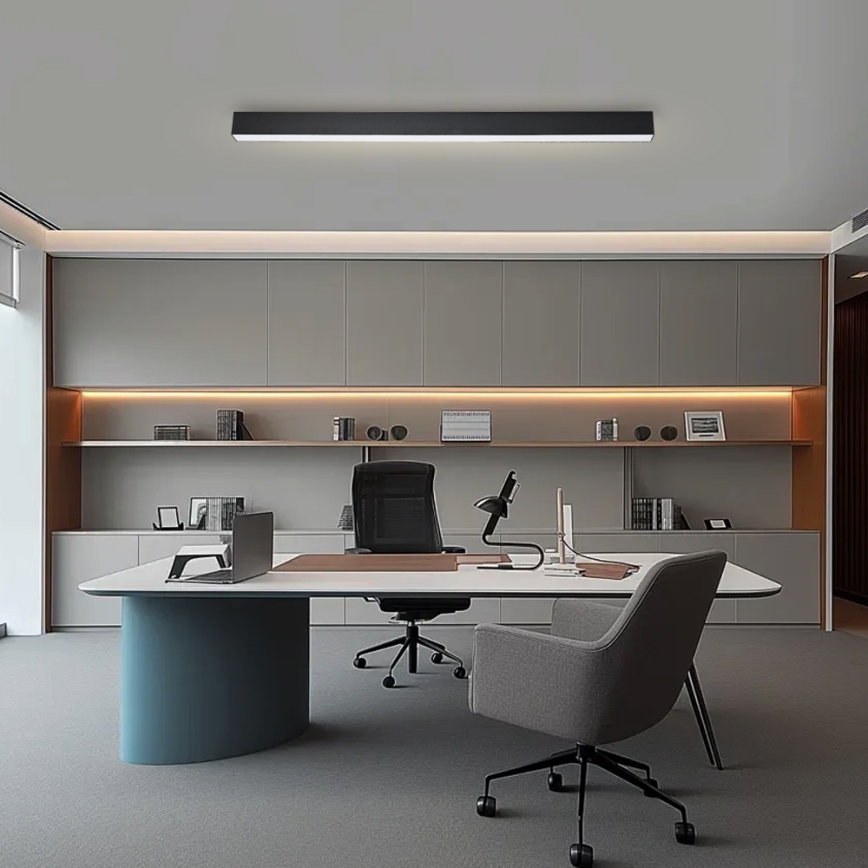 Brilagi - prigušivo LED stropno svjetlo SLEEKLINE SMART LED/40W/230V 3000-6000K Wi-Fi Tuya crno + daljinski upravljač