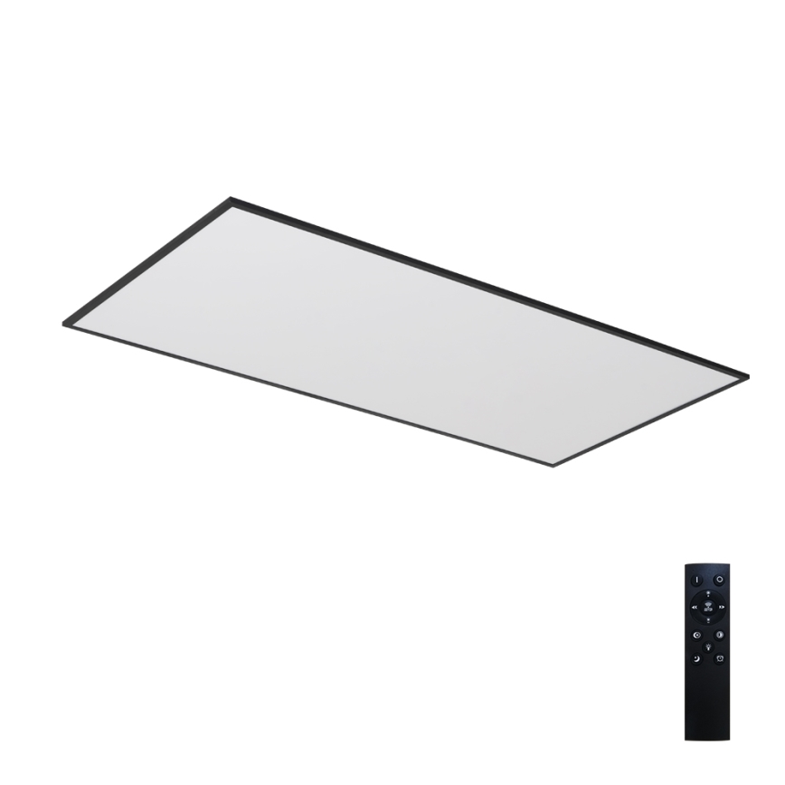 Brilagi - LED prigušivo stropno svjetlo SLIMFRAME LED/80W/230V 120x60 cm 3000-6000K crno + daljinski upravljač