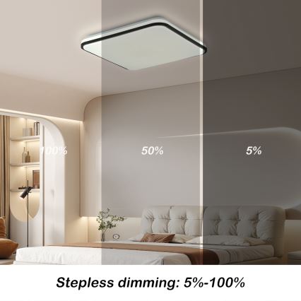 Brilagi - Prigušivo LED stropno svjetlo SMART LED/24W/230V 43x43 cm 3000-6000K Wi-Fi Tuya Beacon + daljinski upravljač