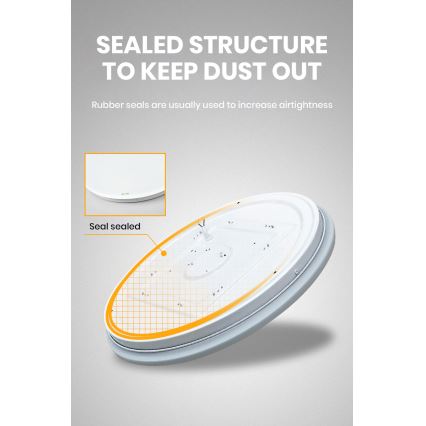 Brilagi - LED prigušivo stropno svjetlo SMART LED/24W/230V Ø 38 cm 3000–6000K Wi‑Fi Tuya Beacon + daljinsko upravljanje