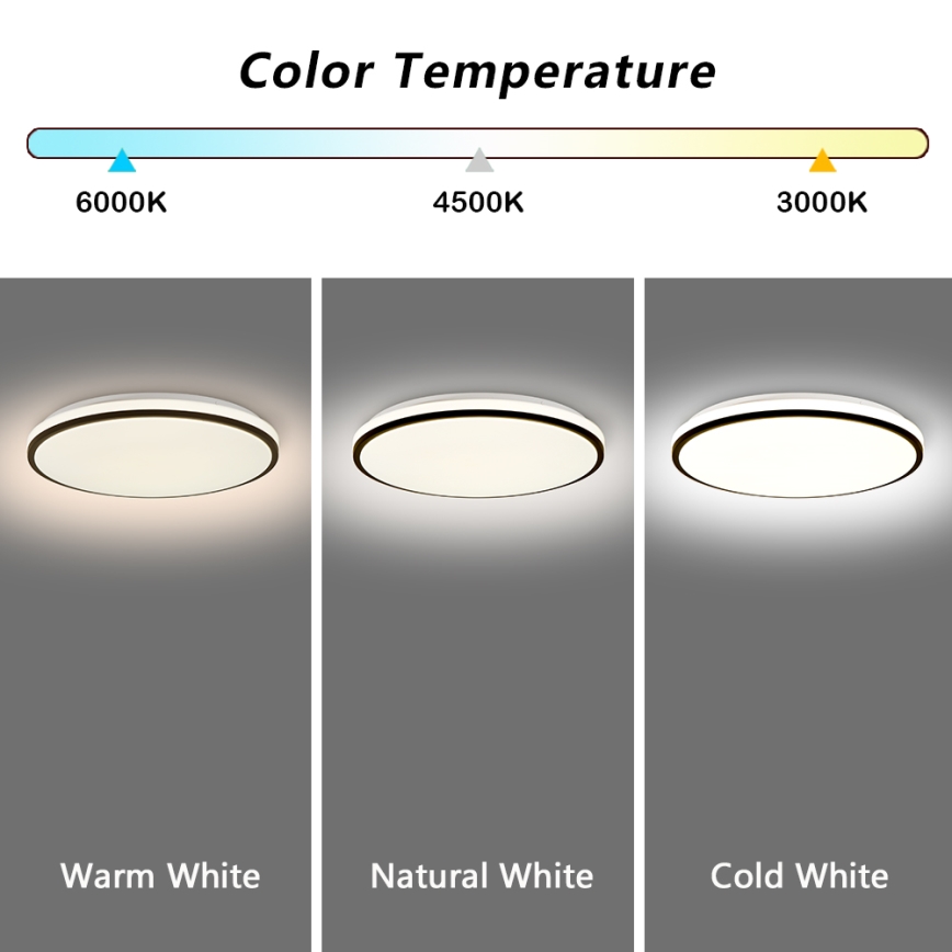 Brilagi - SMART LED prigušiva stropna svjetiljka/36W/230V Ø 48 cm 3000-6000K Wi-Fi Tuya Beacon + daljinski upravljač