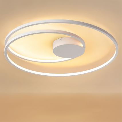 Brilagi - LED prigušivo stropno svjetlo TWISTER LED/105W/230V 3000-6000K Ø 100 cm bijela + daljinski upravljač