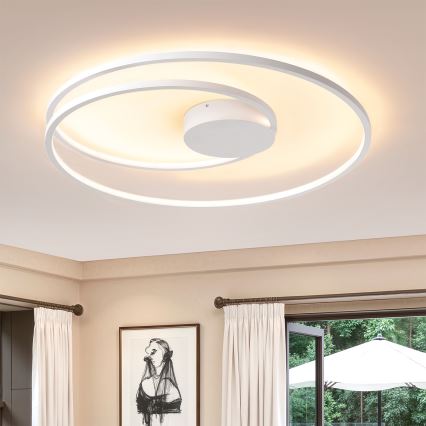 Brilagi - LED prigušivo stropno svjetlo TWISTER LED/105W/230V 3000-6000K Ø 100 cm bijela + daljinski upravljač