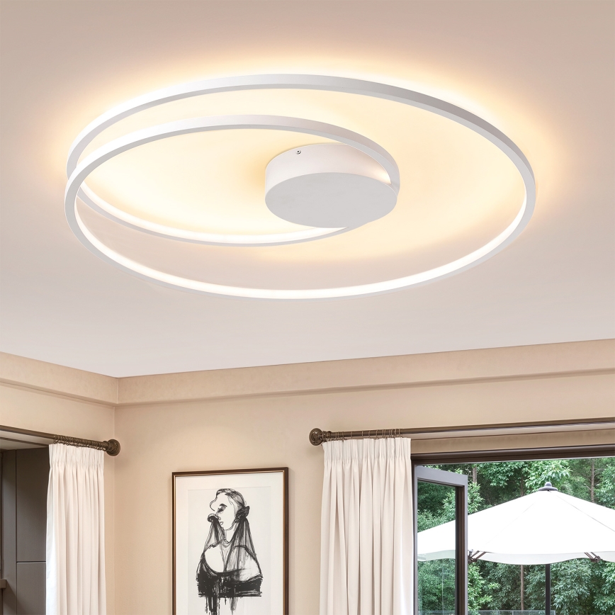 Brilagi - LED prigušivo stropno svjetlo TWISTER LED/105W/230V 3000-6000K Ø 100 cm bijela + daljinski upravljač