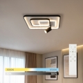 BRILAGI - LED prigušivo stropno svjetlo UNITY LED/75W/230V + 1xGU10/3W 3000-6000K 50x50 cm bijela/crna + daljinski upravljač