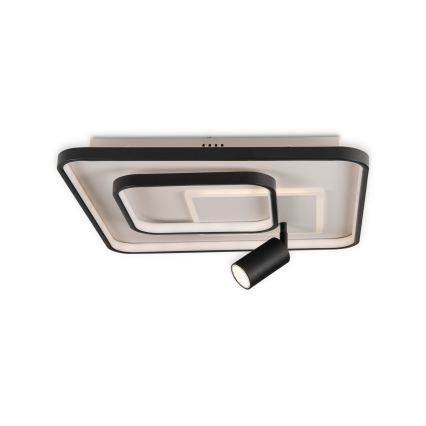 Brilagi - LED prigušivo stropno svjetlo UNITY LED/75W/230V + 1xGU10/3W 3000-6000K 50x50 cm bijela/crna + daljinski upravljač