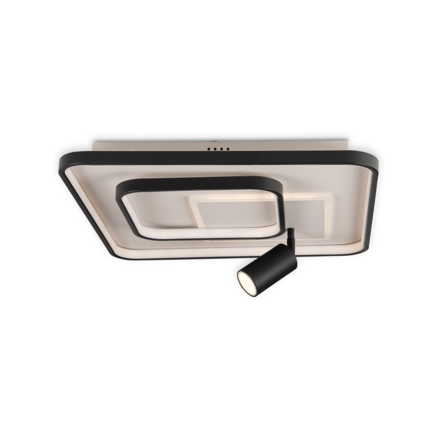 Brilagi - LED prigušivo stropno svjetlo UNITY LED/75W/230V + 1xGU10/3W 3000-6000K 50x50 cm bijela/crna + daljinski upravljač