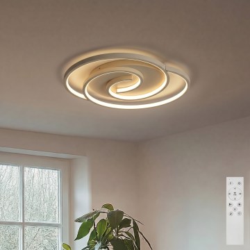 BRILAGI - LED prigušivo stropno svjetlo VELO LED/70W/230V 3000-6500K 38x47,8 cm bež + daljinski upravljač