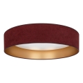 Brilagi - LED prigušivo stropno svjetlo VELVET SMART VARI LED/36W/230V 3000-6500K Ø 55 cm bordo/zlatna + daljinski upravljač