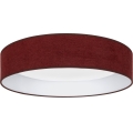 Brilagi - LED prigušivo stropno svjetlo VELVET SMARTIX LED/24W/230V 3000-6000K Ø 45 cm bordo Wi-Fi Tuya Beacon + daljinski upravljač
