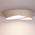 BRILAGI - LED prigušivo stropno svjetlo VELVET TWIST LED/36W/230V 3000-6000K Ø 65 cm Wi-Fi Tuya Beacon bež + daljinski upravljač