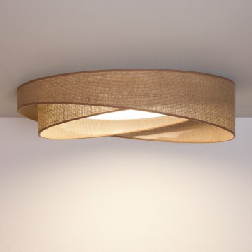 BRILAGI - LED prigušivo stropno svjetlo VELVET TWIST LED/36W/230V 3000-6000K Ø 65 cm Wi-Fi Tuya Beacon bež + daljinski upravljač
