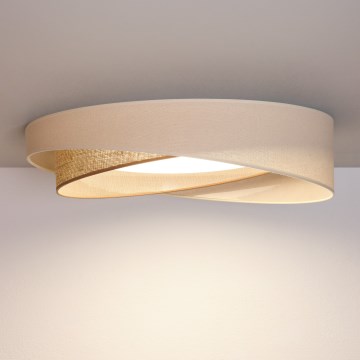 BRILAGI - LED Prigušivo stropno svjetlo VELVET TWIST LED/36W/230V 3000-6000K Ø 65 cm Wi-Fi Tuya Beacon krem/bež + daljinski upravljač