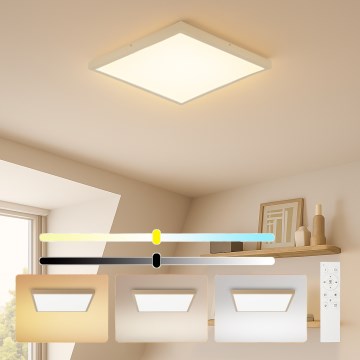 Brilagi - LED prigušivo stropno svjetlo za kupaonicu FRAME SMART LED/50W/230V 60x60 cm 3000-6000K IP44 bež + daljinski upravljač