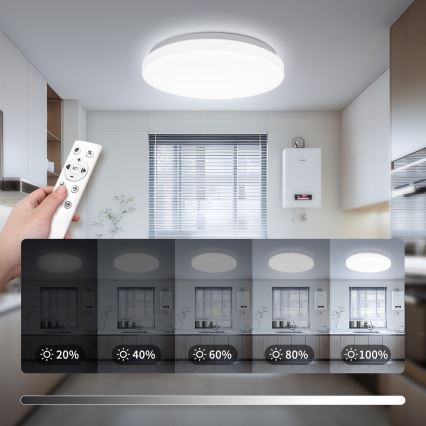 Brilagi - LED prigušivo stropno svjetlo MILKY WAY LED/24W/230V 3000-6500K pr. 38 cm + daljinski upravljač