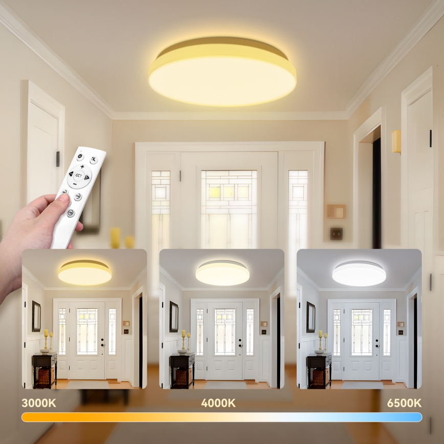 Brilagi - LED prigušivo stropno svjetlo MILKY WAY LED/24W/230V 3000-6500K pr. 38 cm + daljinski upravljač