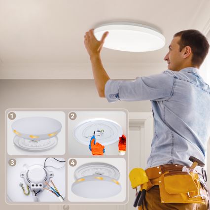 Brilagi - LED prigušivo stropno svjetlo MILKY WAY LED/24W/230V 3000-6500K pr. 38 cm + daljinski upravljač