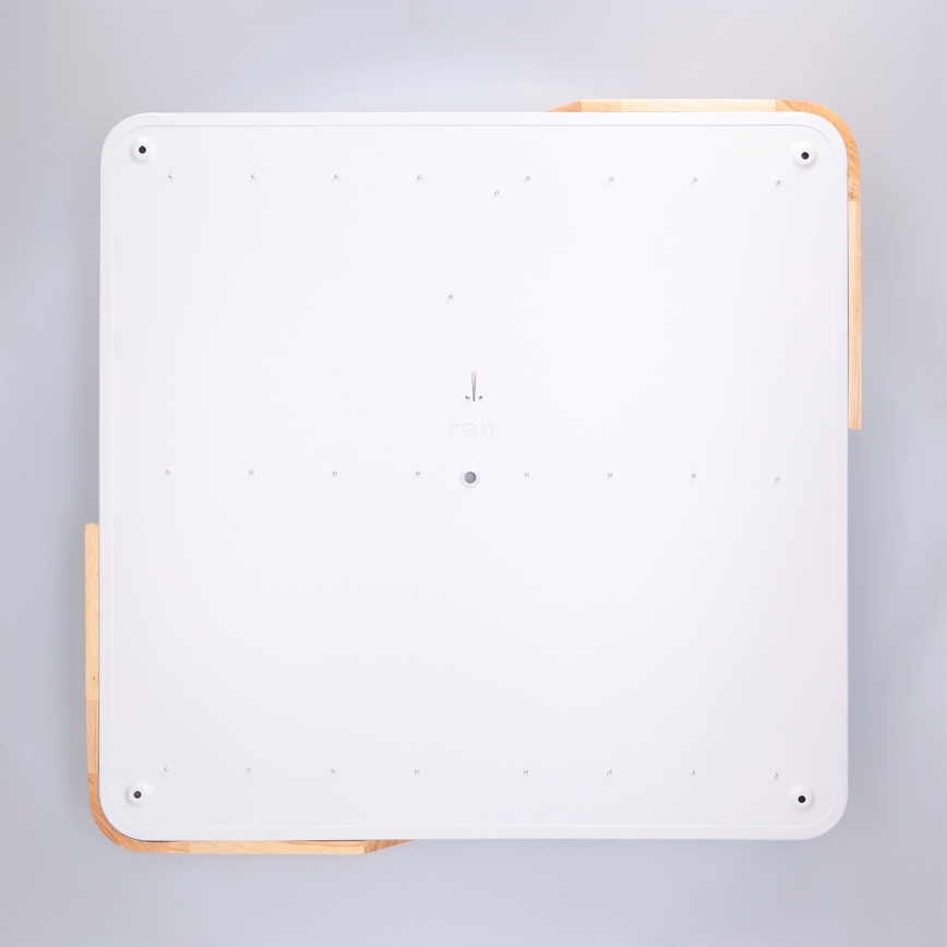 Brilagi - LED prigušivo stropno svjetlo PILANA LED/60W/230V 3000-6500K hrast/bijela 56x56 cm + daljinski upravljač