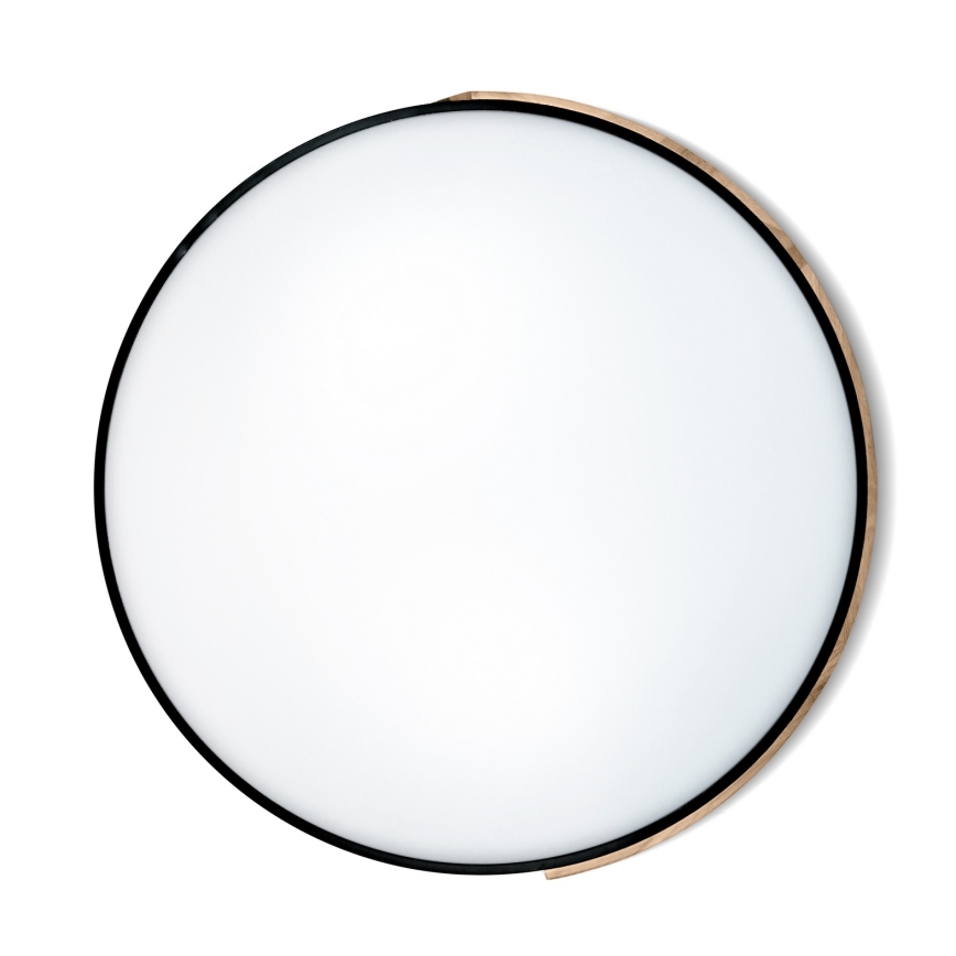 Brilagi - LED stropna svjetiljka s prigušivanjem PILANA LED/72W/230V 3000-6500K hrast/crna Ø 80 cm + daljinski upravljač