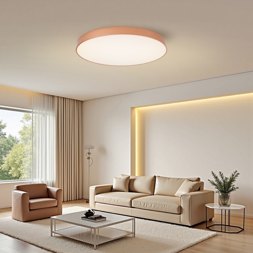 Brilagi - LED prigušiva stropna svjetiljka POOL SMART LED/100W/230V 3000-6000K Ø 80 cm Wi-Fi Tuya brončana + daljinski upravljač
