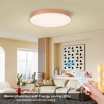 Brilagi - LED prigušiva stropna svjetiljka POOL SMART LED/100W/230V 3000-6000K Ø 80 cm Wi-Fi Tuya brončana + daljinski upravljač