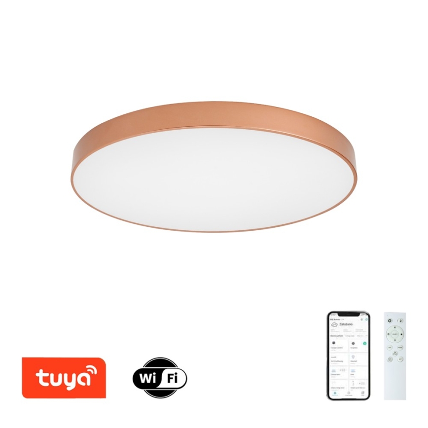 Brilagi - LED prigušiva stropna svjetiljka POOL SMART LED/100W/230V 3000-6000K Ø 80 cm Wi-Fi Tuya brončana + daljinski upravljač