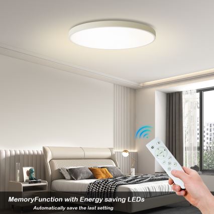 Brilagi - LED prigušiva stropna svjetiljka POOL SMART LED/100W/230V 3000–6000K Ø 80 cm Wi-Fi Tuya bijela + daljinski upravljač