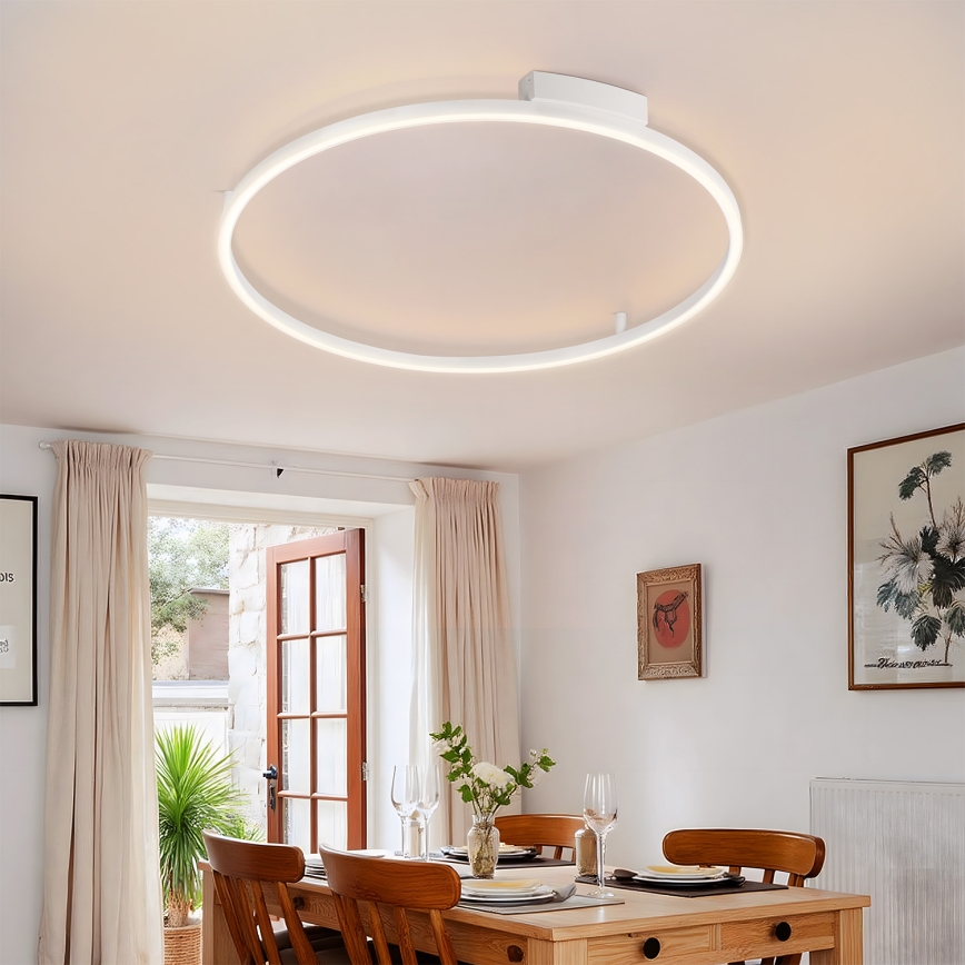 Brilagi - Prigušiva LED stropna svjetiljka PORTOFINO LED/60W/230V 3000-6000K Ø 80 cm bijela + daljinski upravljač
