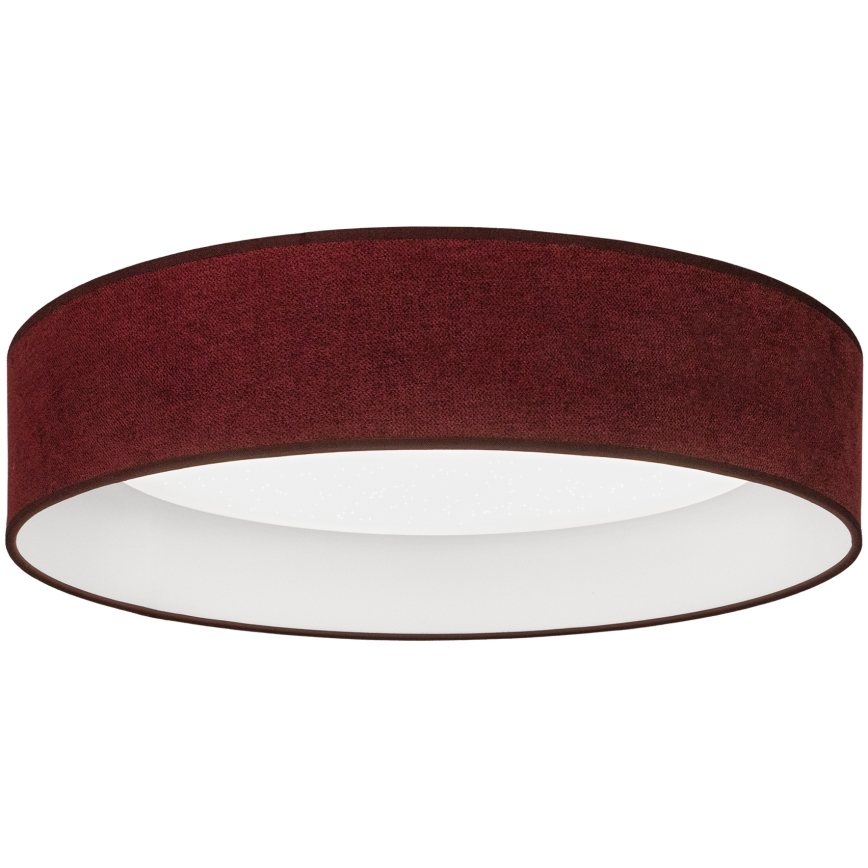 Brilagi - LED prigušiva stropna svjetiljka VELVET SMARTIX STARS LED/36W/230V 3000-6000K promjer 55 cm bordo Wi-Fi Tuya Beacon + daljinski upravljač