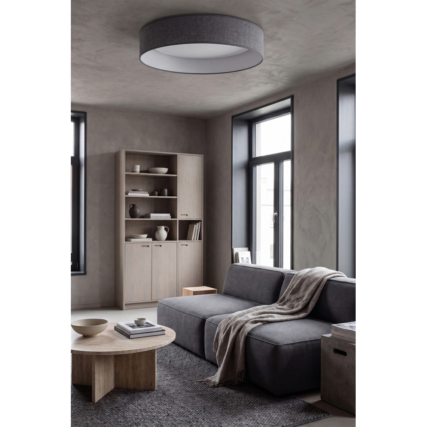 Brilagi - Prigušivo LED stropno svjetlo VELVET SMARTIX STARS LED/24W/230V 3000-6000K Ø 45 cm siva Wi-Fi Tuya Beacon + daljinski upravljač