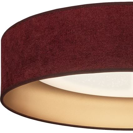 Brilagi - LED prigušivo stropno svjetlo VELVET SMARTIX STARS LED/36W/230V 3000-6000K Ø 55 cm bordo/zlatna Wi-Fi Tuya Beacon + daljinski upravljač