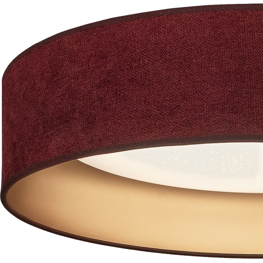 Brilagi - LED prigušivo stropno svjetlo VELVET SMARTIX STARS LED/36W/230V 3000-6000K Ø 55 cm bordo/zlatna Wi-Fi Tuya Beacon + daljinski upravljač