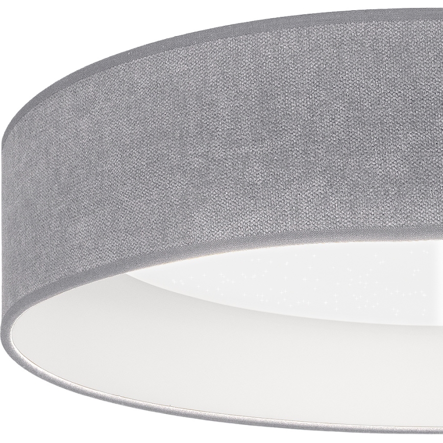 Brilagi - LED prigušivo stropno svjetlo VELVET SMARTIX STARS LED/36W/230V 3000-6000K Ø 55 cm siva Wi-Fi Tuya Beacon + daljinski upravljač