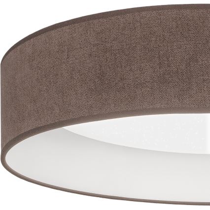 Brilagi - LED stropna svjetiljka s mogućnošću prigušivanja VELVET SMARTIX STARS LED/36W/230V 3000-6000K Ø 55 cm smeđa Wi-Fi Tuya Beacon + daljinski upravljač