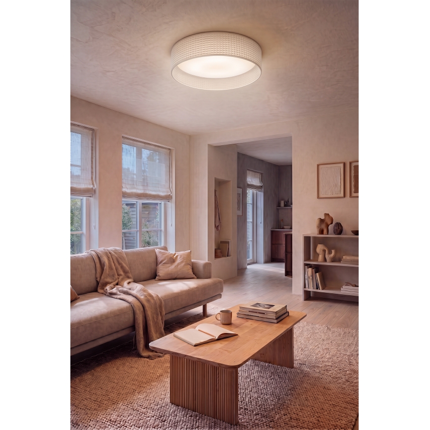 Brilagi - VELVET SMARTIX STARS LED stropno svjetlo s mogućnošću prigušivanja, 36W/230V, 3000-6000K, Ø 55 cm, krem, Wi-Fi Tuya Beacon + daljinski upravljač