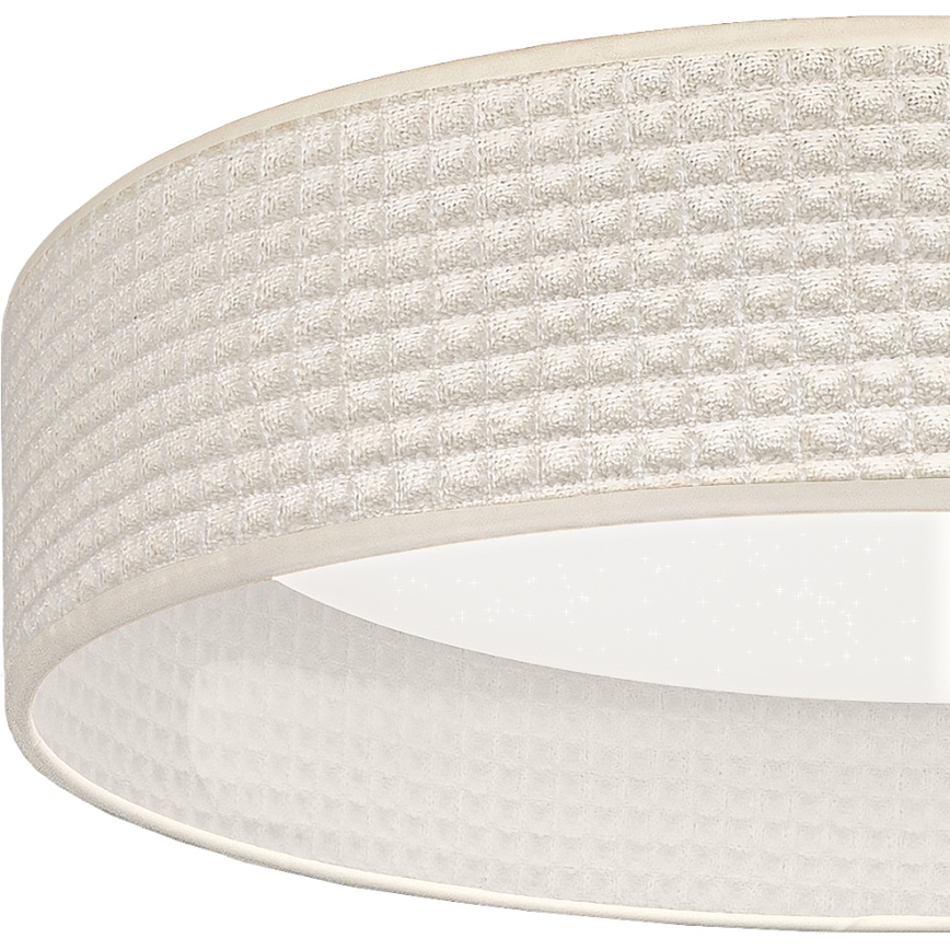 Brilagi - VELVET SMARTIX STARS LED stropno svjetlo s mogućnošću prigušivanja, 36W/230V, 3000-6000K, Ø 55 cm, krem, Wi-Fi Tuya Beacon + daljinski upravljač