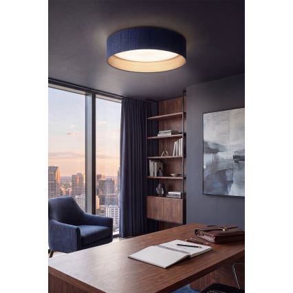 Brilagi - LED stropno svjetlo s prigušivanjem VELVET SMARTIX LED/24W/230V 3000-6000K Ø 45 cm plava/zlatna Wi-Fi Tuya Beacon + daljinski upravljač