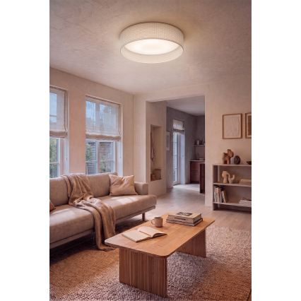 Brilagi - LED prigušivo stropno svjetlo VELVET SMARTIX LED/24W/230V 3000-6000K Ø 45 cm krem Wi-Fi Tuya Beacon + daljinski upravljač