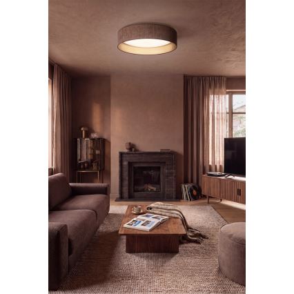 Brilagi - LED stropno svjetlo s mogućnošću prigušivanja VELVET SMARTIX LED/24W/230V 3000-6000K promjer 45 cm smeđa/zlatna Wi-Fi Tuya Beacon + daljinsko upravljanje