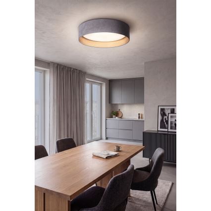 Brilagi - LED prigušivo stropno svjetlo VELVET SMARTIX LED/36W/230V 3000-6000K Ø 55 cm siva/zlatna Wi-Fi Tuya Beacon + daljinski upravljač