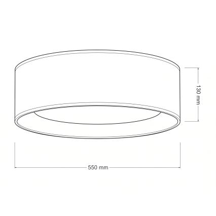 Brilagi - Prigušivo LED stropno svjetlo VELVET SMARTIX LED/36W/230V 3000-6000K promjer 55 cm krem Wi-Fi Tuya Beacon + daljinski upravljač