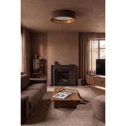Brilagi - LED stropno svjetlo s prigušivanjem VELVET SMART VARI LED/24W/230V 3000-6500K Ø 45 cm smeđa/zlatna + daljinski upravljač