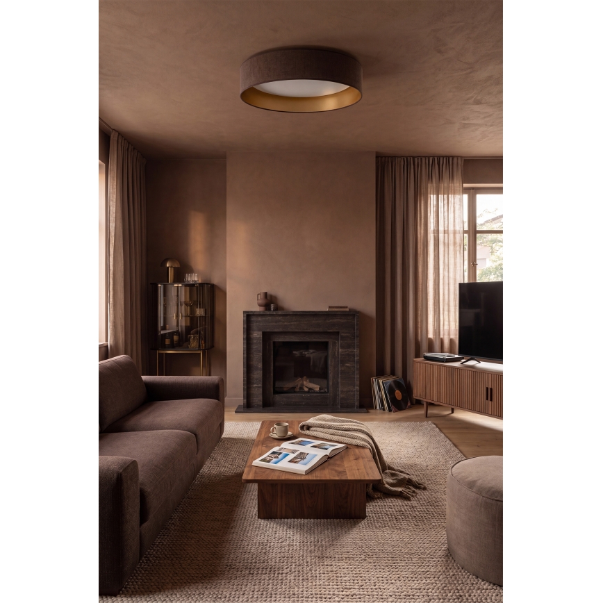 Brilagi - LED stropno svjetlo s prigušivanjem VELVET SMART VARI LED/24W/230V 3000-6500K Ø 45 cm smeđa/zlatna + daljinski upravljač