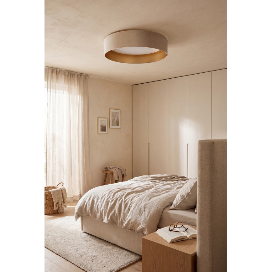 Brilagi - LED stropna svjetiljka s mogućnošću prigušivanja VELVET SMART VARI LED/24W/230V 3000-6500K Ø 45 cm krem/zlatna + daljinski upravljač