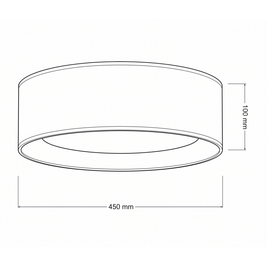 Brilagi - LED prigušivo stropno svjetlo VELVET SMART VARI LED/24W/230V 3000-6500K Ø 45 cm smeđa + daljinski upravljač