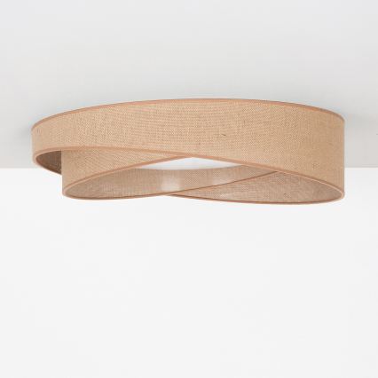 BRILAGI - LED stropna svjetiljka s mogućnošću prigušivanja VELVET TWIST LED/36W/230V 3000-6000K Ø 65 cm Wi-Fi Tuya Beacon u bež boji + daljinski upravljač