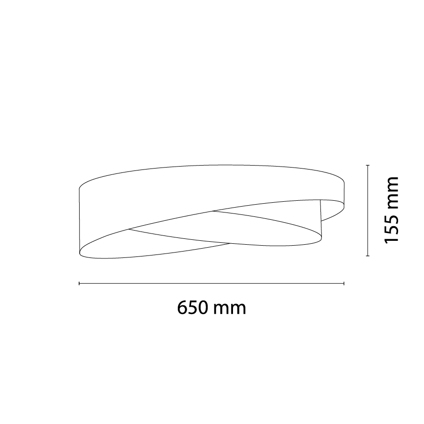 BRILAGI - LED Prigušivo stropno svjetlo VELVET TWIST LED/36W/230V 3000-6000K Ø 65 cm Wi-Fi Tuya Beacon bež/smeđa/zlatna + daljinski upravljač