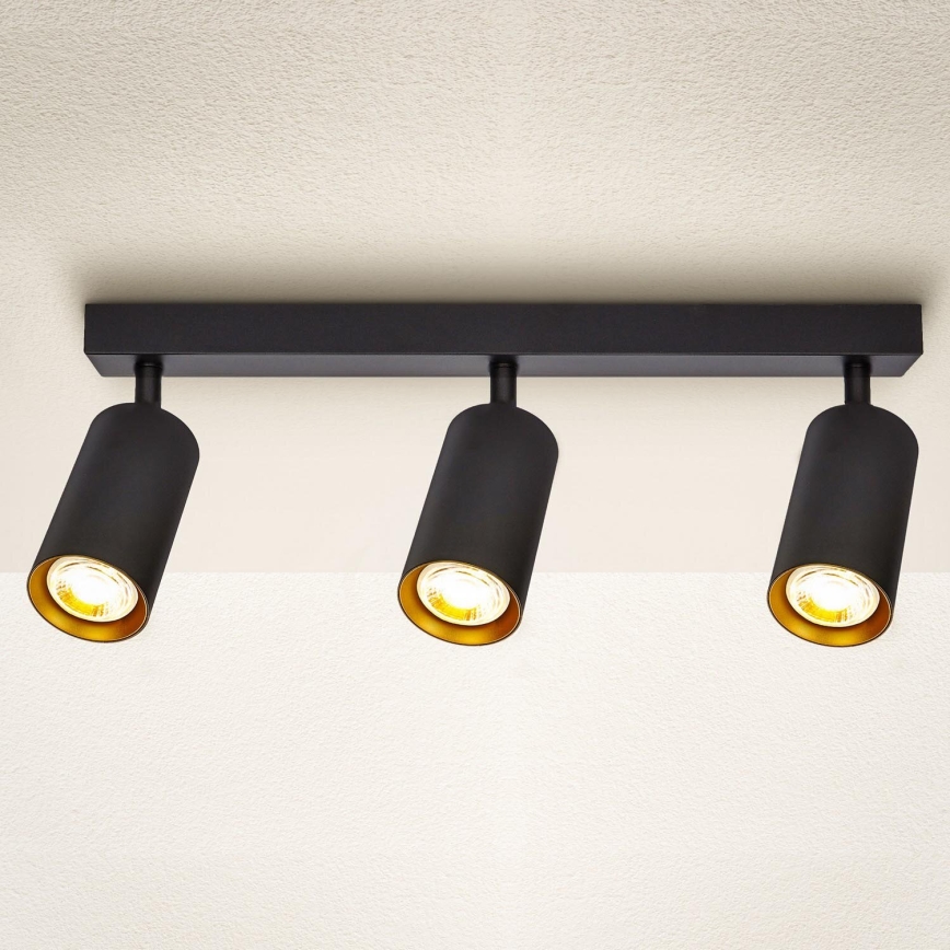 Brilagi - LED prigušivo točkasto svjetlo SELE 3xGU10/6,5W/230V 2700-6500K crno/zlatno