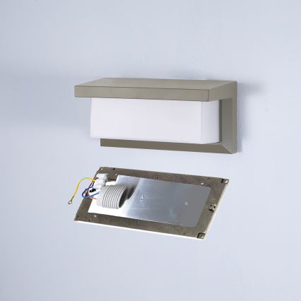 Brilagi - LED prigušivo vanjsko zidno svjetlo BRICKY 1xE27/6W/230V 2700-6500K IP54 siva