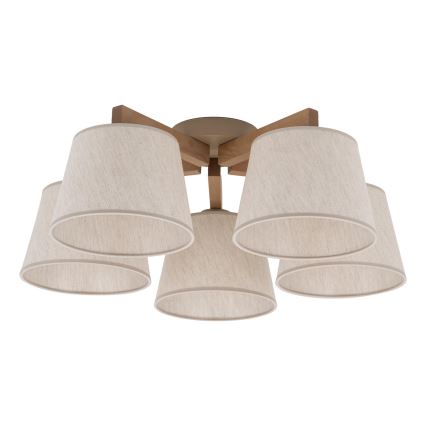 BRILAGI - LED Prislonjen luster LATTE SABIA 5xE27/15W/230V bor/krem